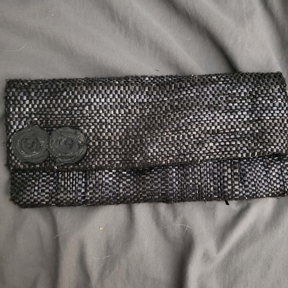 Upcycled cassette tape clutch "rewind" clutch